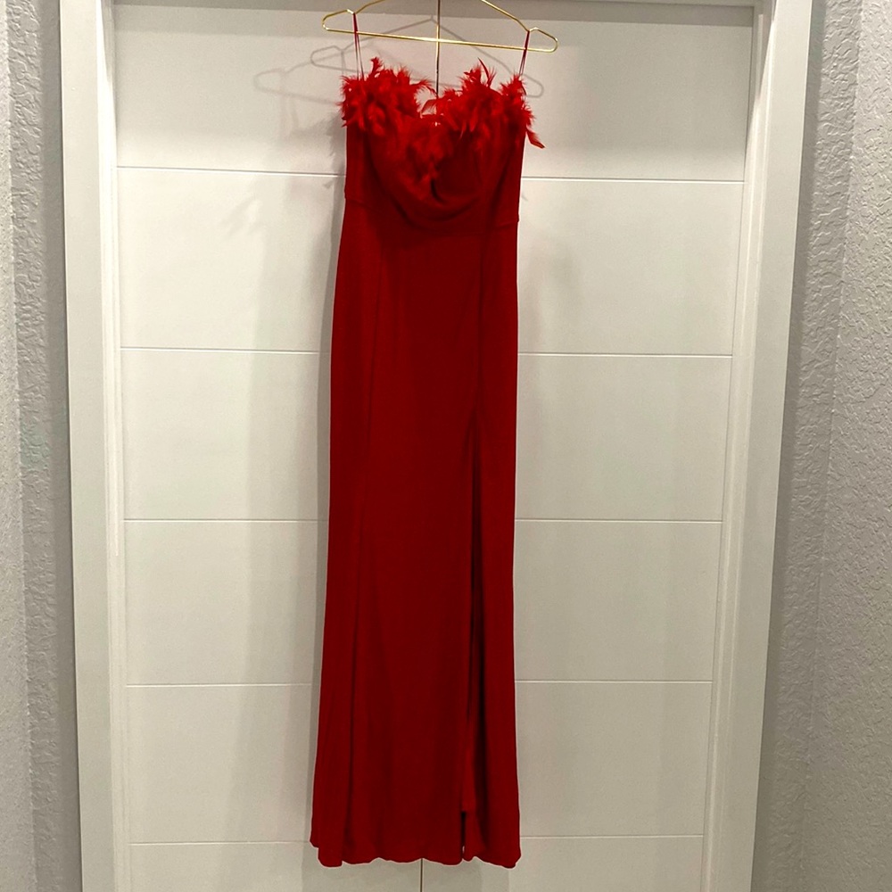 Glammed out maxi dress - Red
